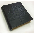 Black Leather Book Shaped Storage Packaging Gift Box